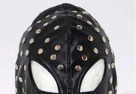 Extreme Leather Studded Bondage Hood by BDStyle - Bondage Hoods