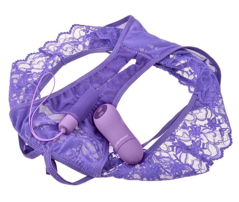 Fantasy for Her Crotchless Panty Thrill-Her - - Remote Control Vibrators