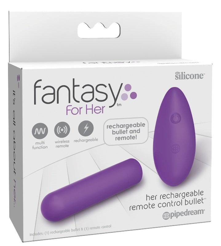 Fantasy for Her Her Rechargeable Remote Control Bullet - - Bullet Vibrators