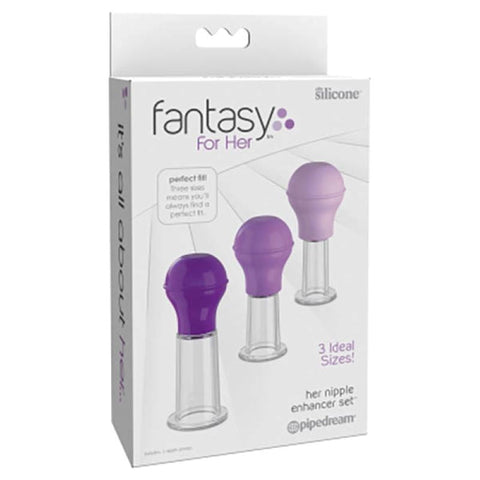 Fantasy For Her Women's Nipple Enhancer Set - Nipple and Clit Clamps