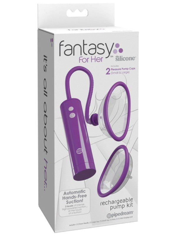 Fantasy For Her Rechargeable Pleasure Pump Kit - - Pussy And Clit Toys