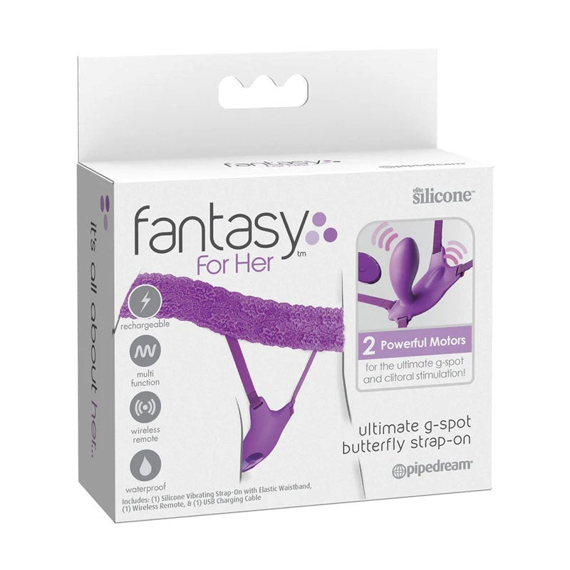 Fantasy For Her Ultimate G-Spot Butterfly Strap-On - - Strap On Sextoys