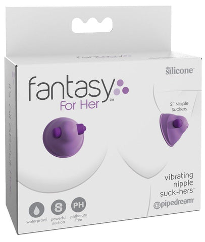 Fantasy For Her Nipple Suck-Hers Nipple Suckers Set of 2 - Nipple and Clit Clamps