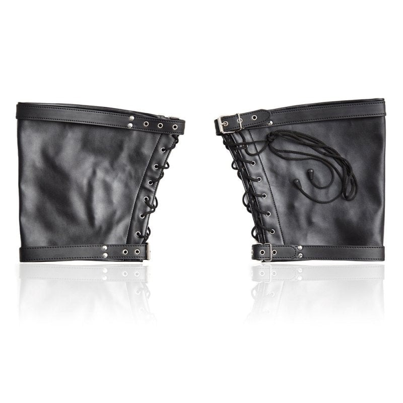 Faux Leather Leg Binder - - Cuffs And Restraints