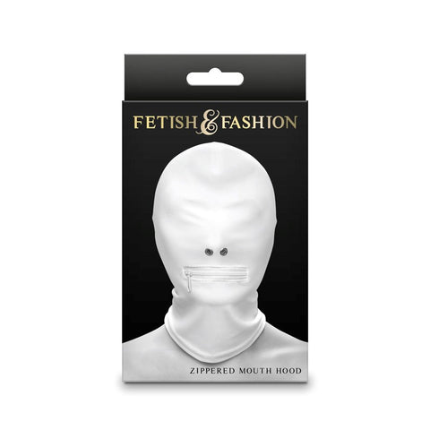 Fetish Fashion Zippered Mouth Hood by NS Novelties - Bondage Hoods