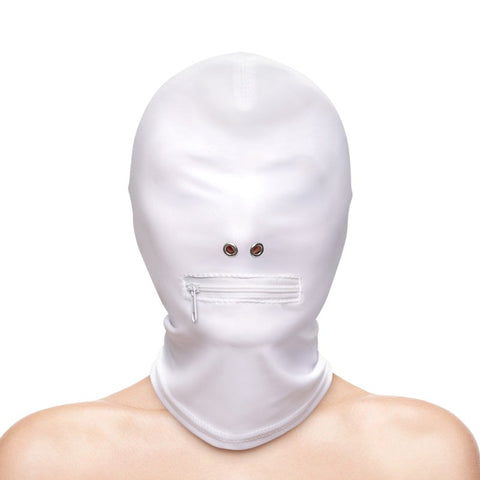 Fetish Fashion Zippered Mouth Hood by NS Novelties - Bondage Hoods