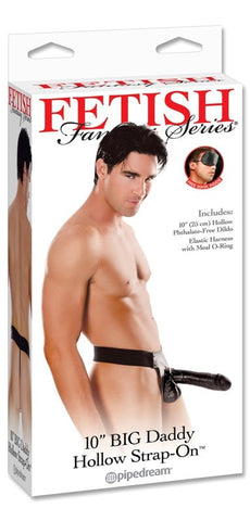 Fetish Fantasy Big Daddy Hollow Strap On 10 inch - Strap On Sextoys