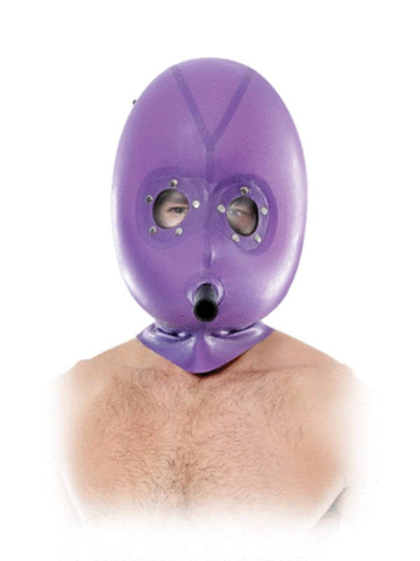 Fetish Fantasy Extreme Inflatable Latex Gas Mask - - Masks And Blindfolds