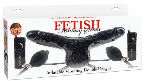 Fetish Fantasy Inflatable Vibrating Double Strap-On - Strap On Sextoys