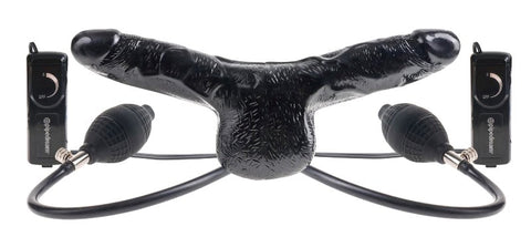 Fetish Fantasy Inflatable Vibrating Double Strap-On - Strap On Sextoys