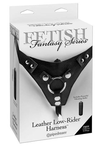 Fetish Fantasy Leather Low-Rider Strap On Harness - Strap On Sextoys