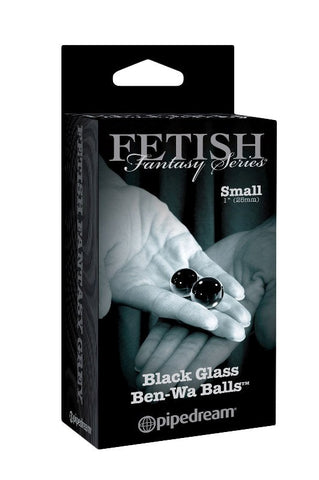 Black Glass Ben Wa Balls by Pipedream Products - Love Eggs and Kegel Exercisers