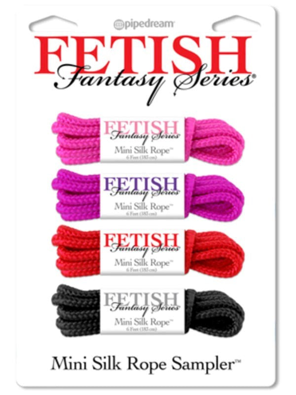 Fetish Fantasy Mini Silk Rope 4 Piece Sampler - - Cuffs And Restraints