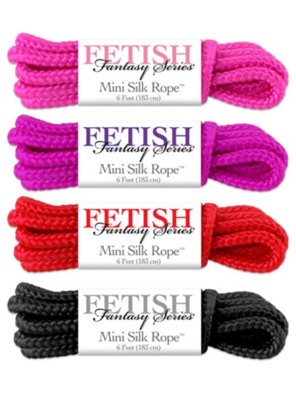 Fetish Fantasy Mini Silk Rope 4 Piece Sampler - - Cuffs And Restraints