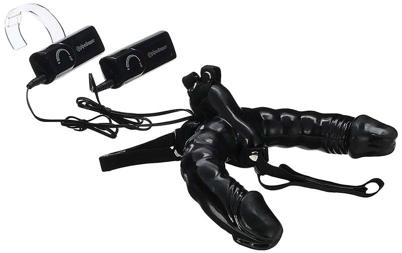 Fetish Fantasy Vibrating Double Delight Strap-On - - Strap On Sextoys