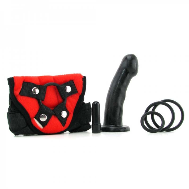 Fetish Fantasy Vibrating StrapOn Set Red - - Strap On Sextoys