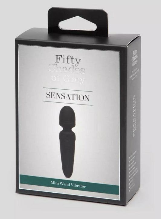 Fifty Shades of Grey Sensation Rechargeable Mini Wand Vibrator - - Mini & Slim Vibrators