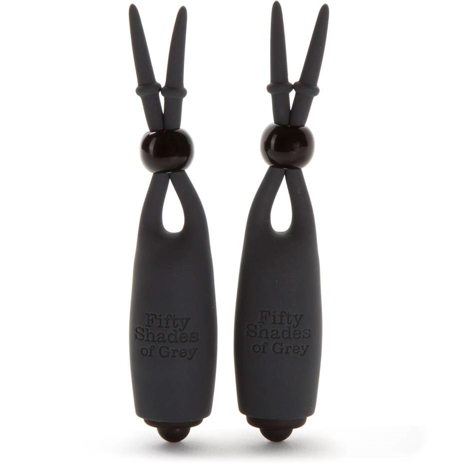 Fifty Shades of Grey Sweet Tease Vibrating Nipple Stimulators - - Nipple and Clit Clamps