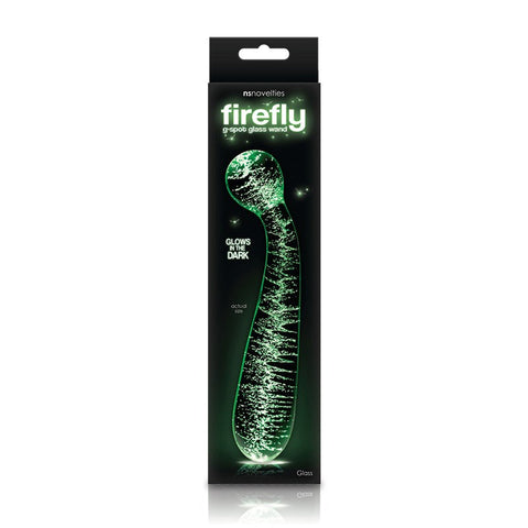 Firefly Glass G-Spot Wand Glow In The Dark - Glass Sex Toys