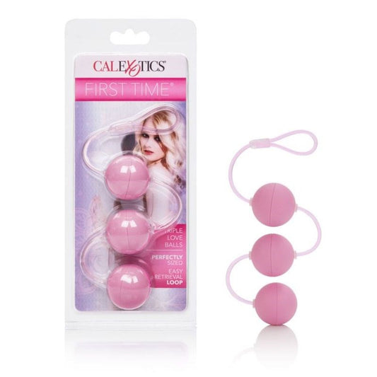 First Time Love Balls Triple Lover Pink - - Personal Massagers