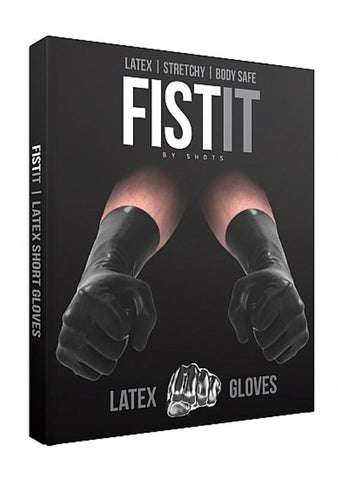 Fist-It Latex Short Gloves by Shots Toys - Wigs and Gloves