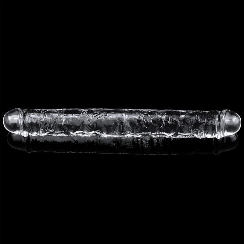 Flawless Clear Double Dildo 12 Inch - - Double Ender