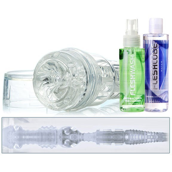 Fleshjack GO Torque Combo Pack Ice - - Masturbators and Strokers