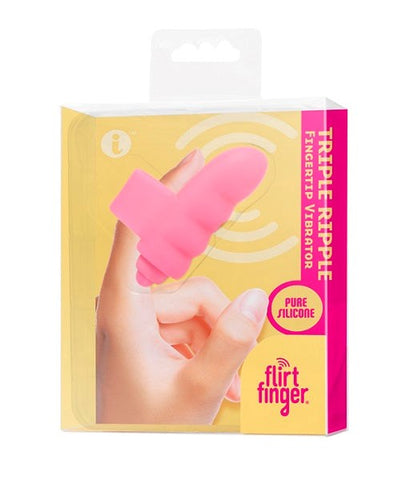 Flirt Finger Triple Ripple by Icon Brands - Finger and Tongue Vibrators