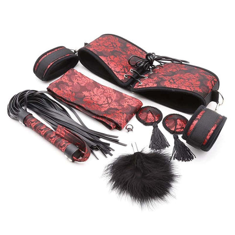 Flower Designed Bondage Kit black by BDStyle - Bondage Kits