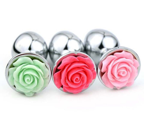 Flower Steel Butt Plug Small by BDStyle - Steel Sex Toys