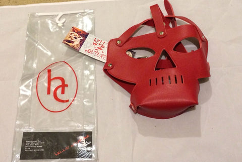 Fort Troff Leather Prisoner Hood With Punisher Muzzle - Bondage Hoods