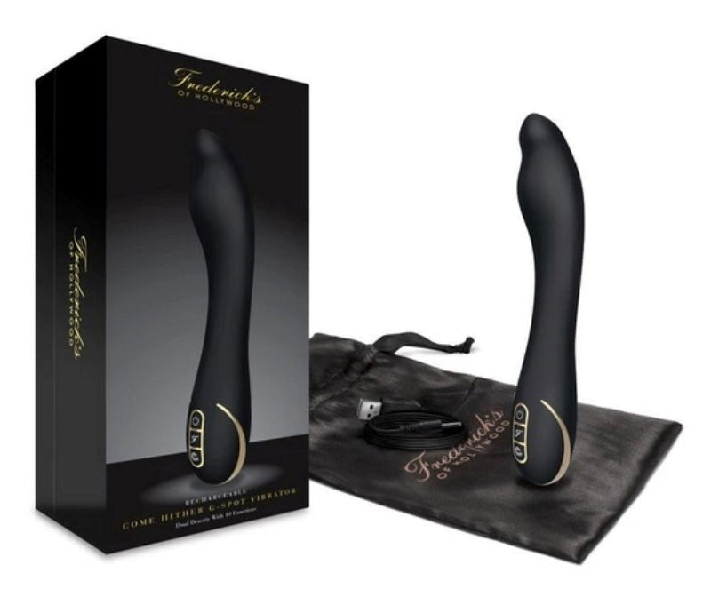 Fredericks of Hollywood Come Hither G-Spot Vibrator Dual Density - - Waterproof Vibrators