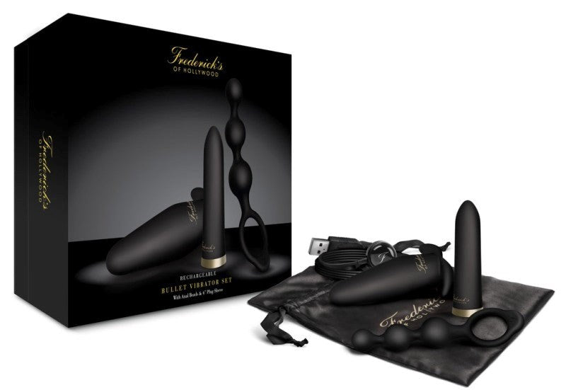 Fredricks Of Hollywood Rechargable Bullet Vibrator Set - - Sex Kits