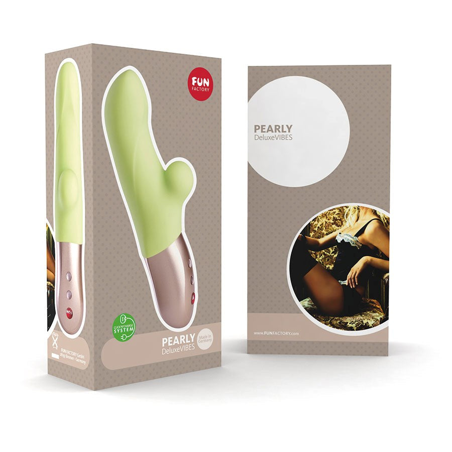 Fun Factory Pearly Vibrator in Candy Green - - Rabbit Vibrators