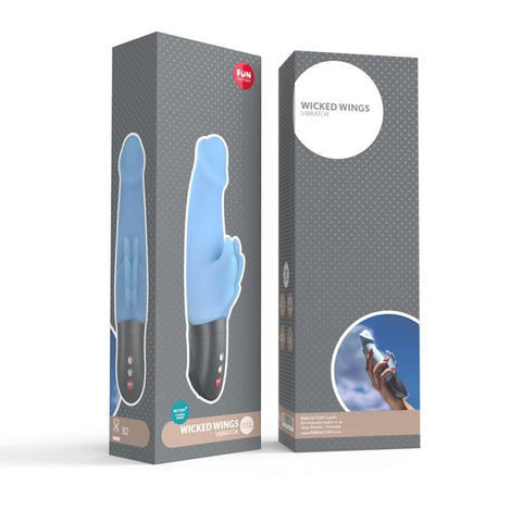 Wicked Wings Light Blue Rabbit Vibrator by Fun Factory - Rabbit Vibrators