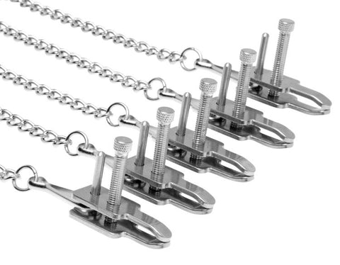 Game of Chains Extreme Clamp Bondage System by XR Brands - Cuffs and Restraints