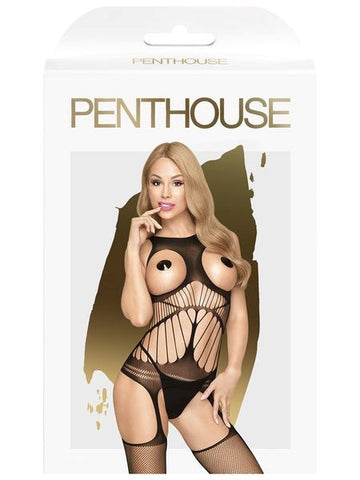 Strappy Seduction Suspender Bodystocking - Bras and Bra Sets
