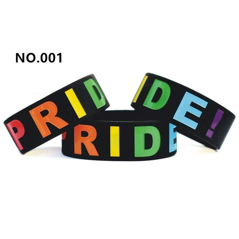 Gay Pride Silicone Bracelet - - Party Gifts and Novelties