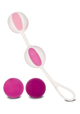 Geisha Balls 2 Pink Kegel Exerciser by Gvibe - Personal Massagers