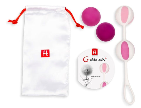 Geisha Balls 2 Pink Kegel Exerciser by Gvibe - Personal Massagers