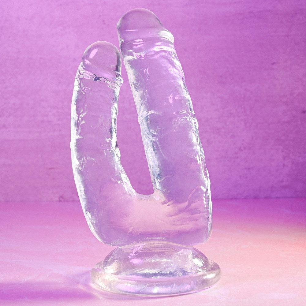 Gender X DUALISTIC Double Dildo - Clear - - Double Ender