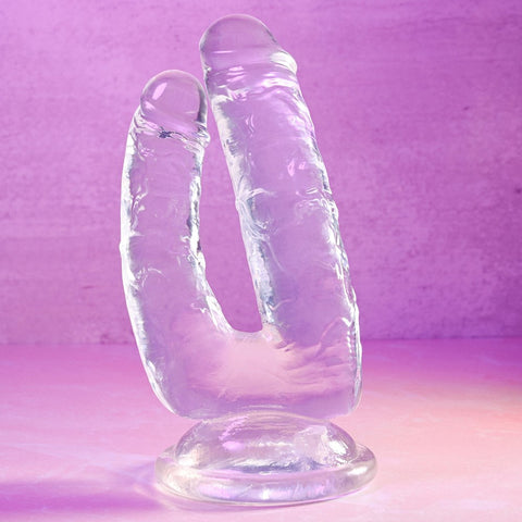 Gender X Dualistic Double Dildo Clear by Evolved - Double Ender