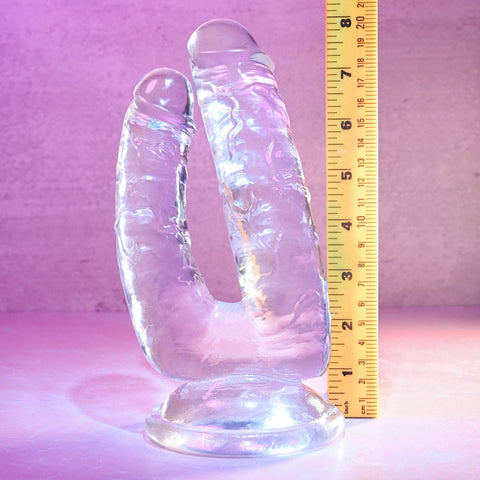 Gender X Dualistic Double Dildo Clear by Evolved - Double Ender