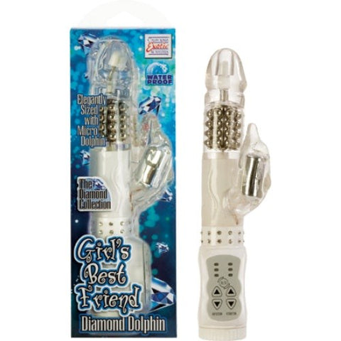 Girls Best Friend Diamond Dolphin Vibrator by CalExotics - Rabbit Vibrators
