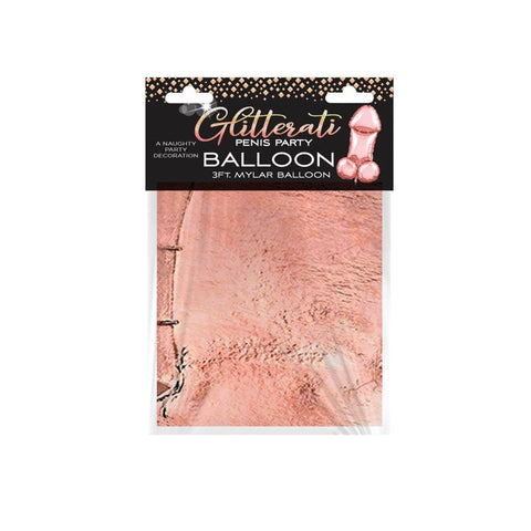 Glitterati Rose Gold 90cm Mylar Balloon by Little Genie - Party Gifts and Novelties