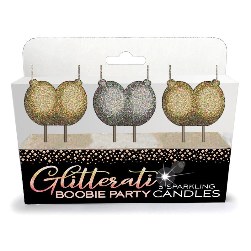 Glitterati - Boobie Candle Set - - Bachelorette and Bucks