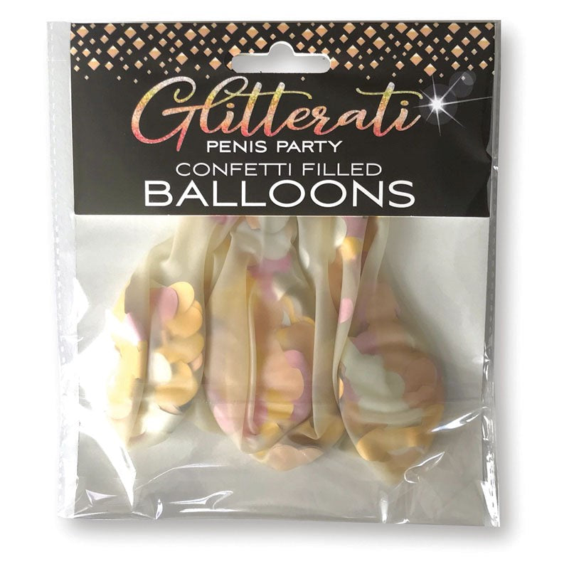 Glitterati - Confetti Balloons - 5 Pack - - Bachelorette and Bucks