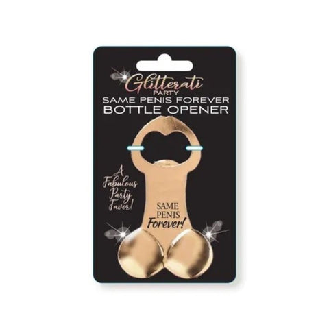 Glitterati Same Penis Forever Bottle Opener - Bachelorette and Bucks