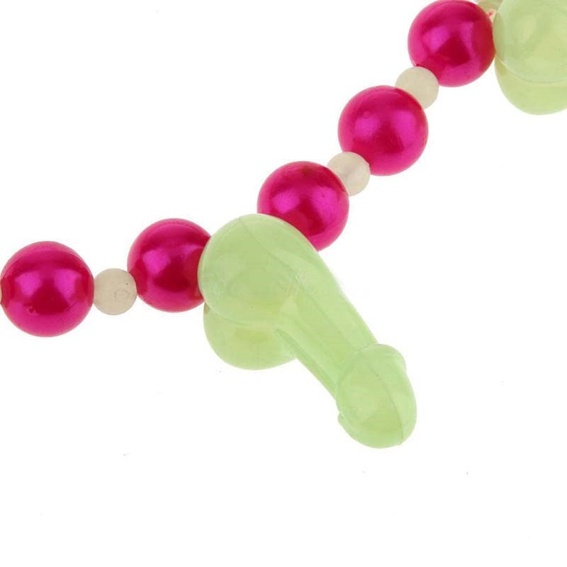 Glow in Dark Dickie Necklace - - Fancy Dress Ups