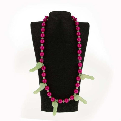 Glow in Dark Dickie Necklace by Hua Novelties - Fancy Dress Ups